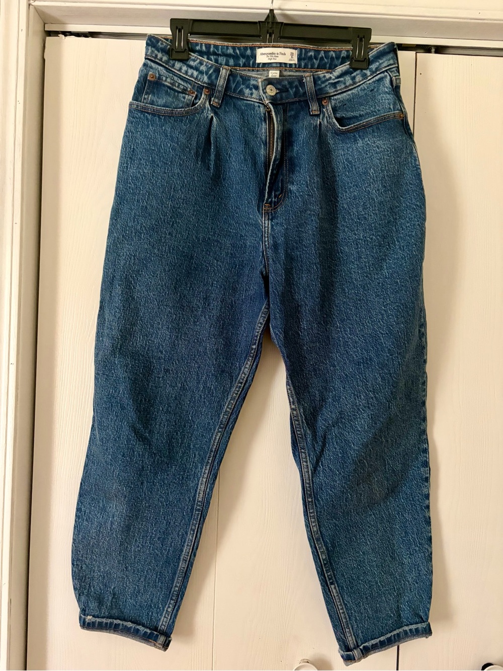Abercrombie & Fitch Blue High-Rise Mom Jeans